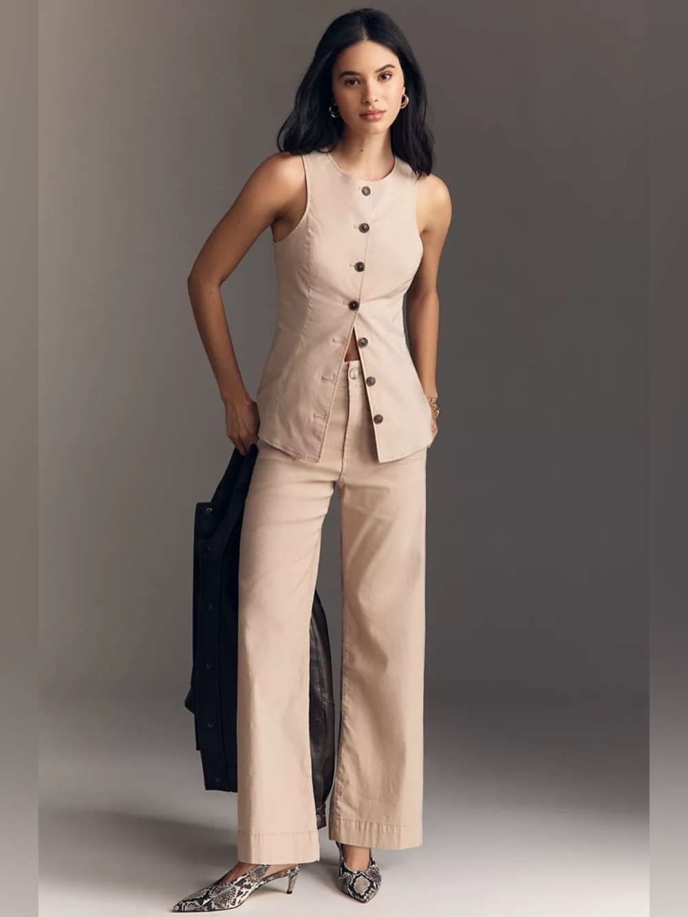 NWT MAEVE Cotton Blend Vest S - Picture 9 of 11